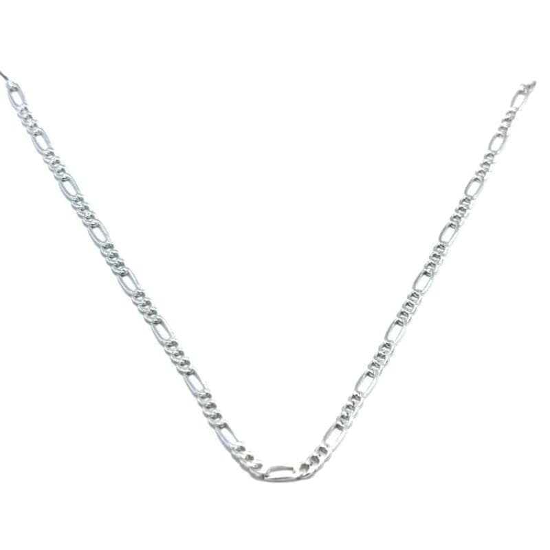 Cadena de plata figaro 60cm 1