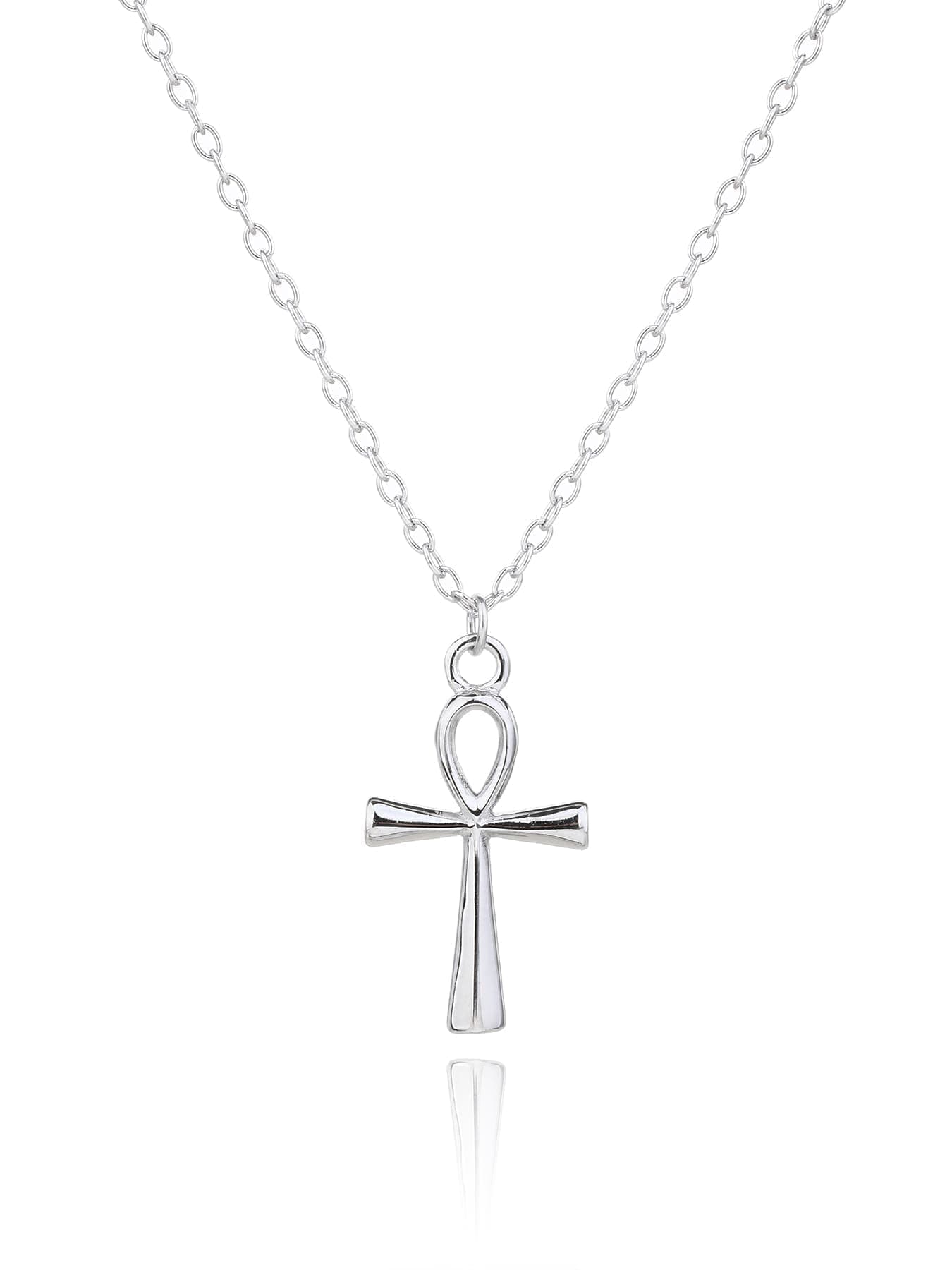 Collar de plata ankh cruz 1