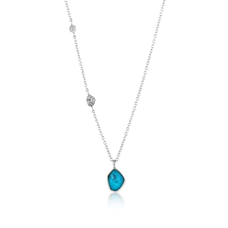 Ania Haie colgante de plata collar con turquesa 1