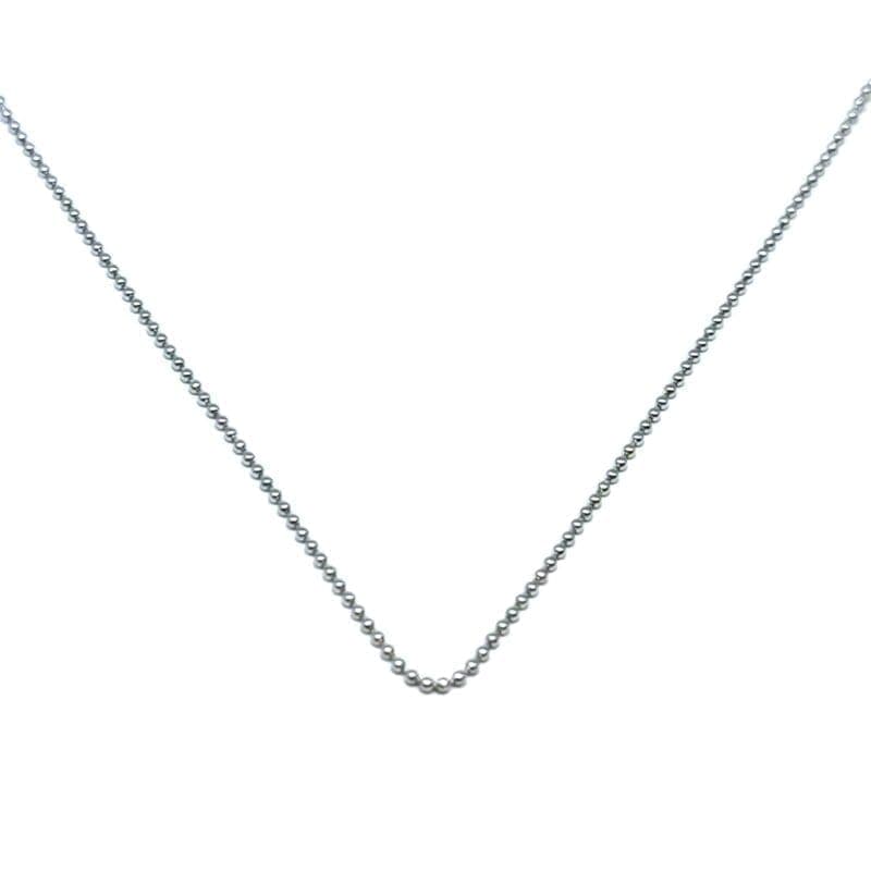 Cadena de plata baya 40 cm 1