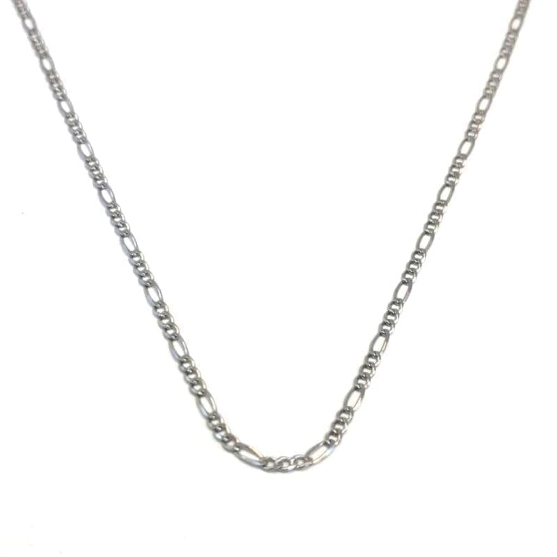 Cadena de plata figaro 60cm 1