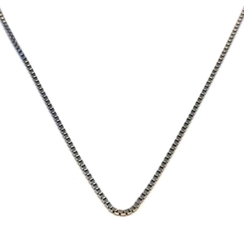Cadena de plata grueso dado de hombre 60cm 1