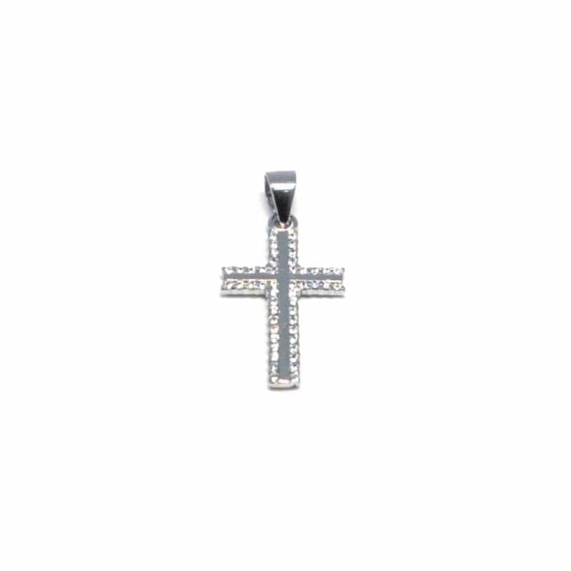 Cruz colgante con piedras 1