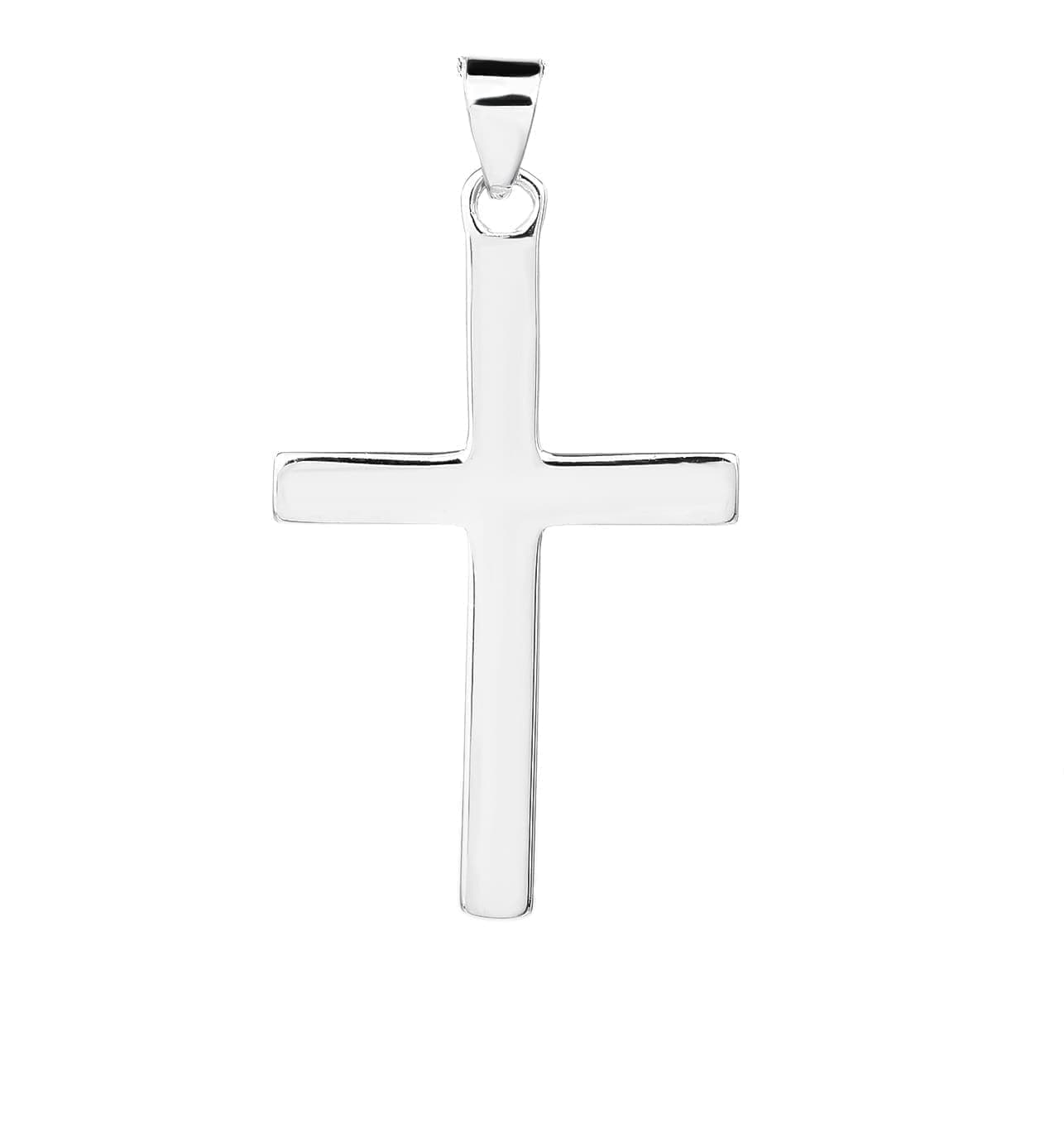 Colgante de plata clásico cruz 1