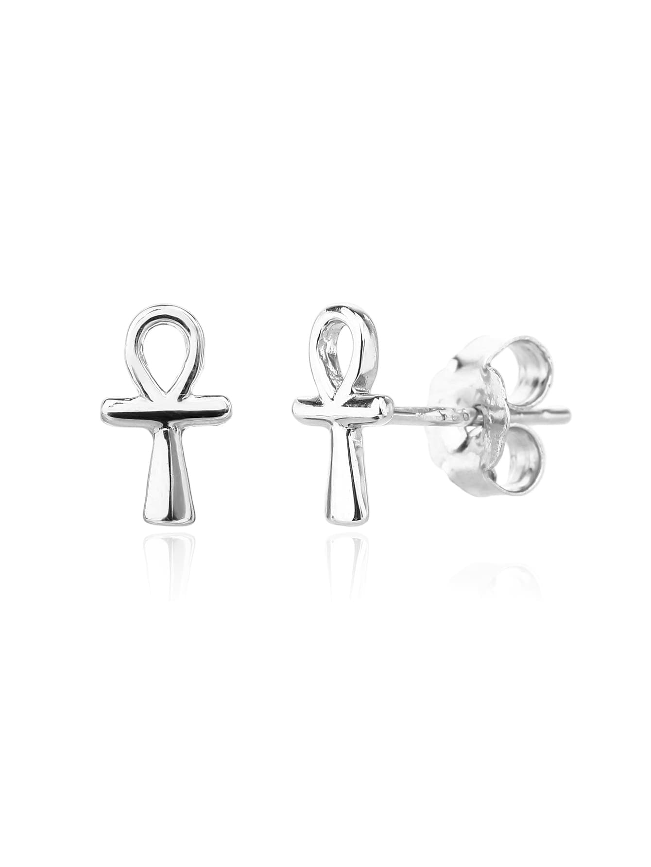 Pendientes de plata ankh - llave de la vida, egipcio antiguo cruz símbolo 1