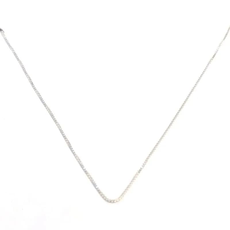 Silberne Würfelkette 50cm 1