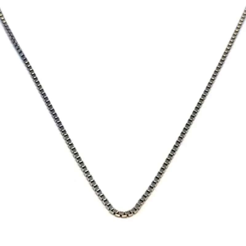 Silver thick dice chain /male/ 60cm