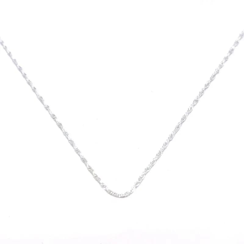 Silberne Kette Singapur 50cm 1