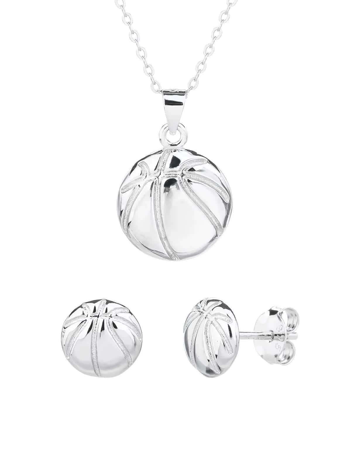 Silver basketball wedge set