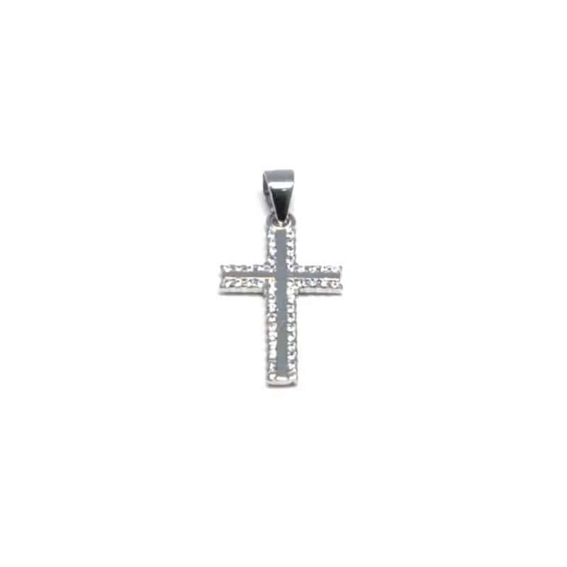 Cross pendant with stones