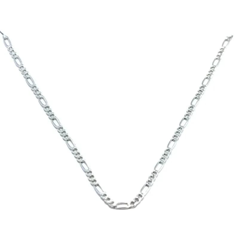 Silberne Kette Figaro 60cm 1
