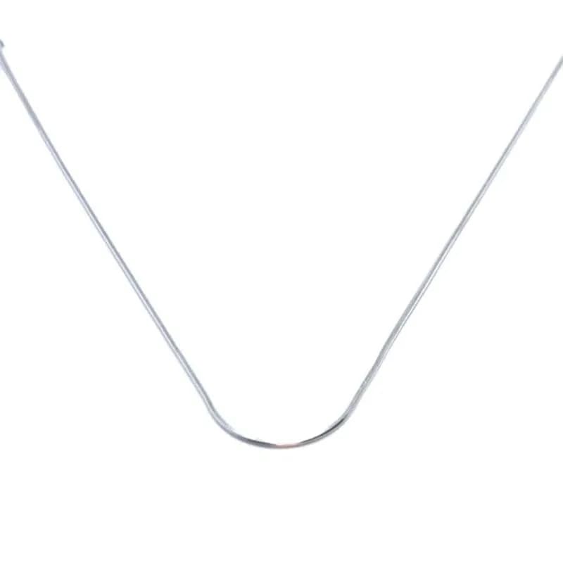 Silberne Schlangenkette 45cm 1